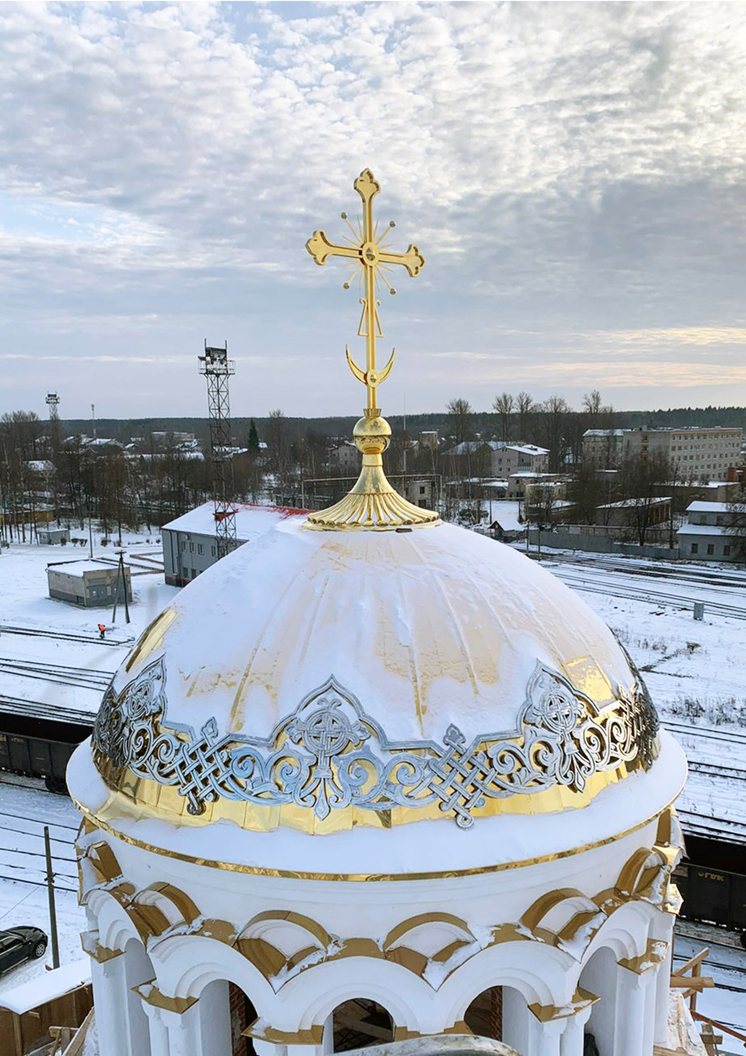 Изготовление Куполов и крестов храму святых Царственных Страстотерпцев (Псковская область)